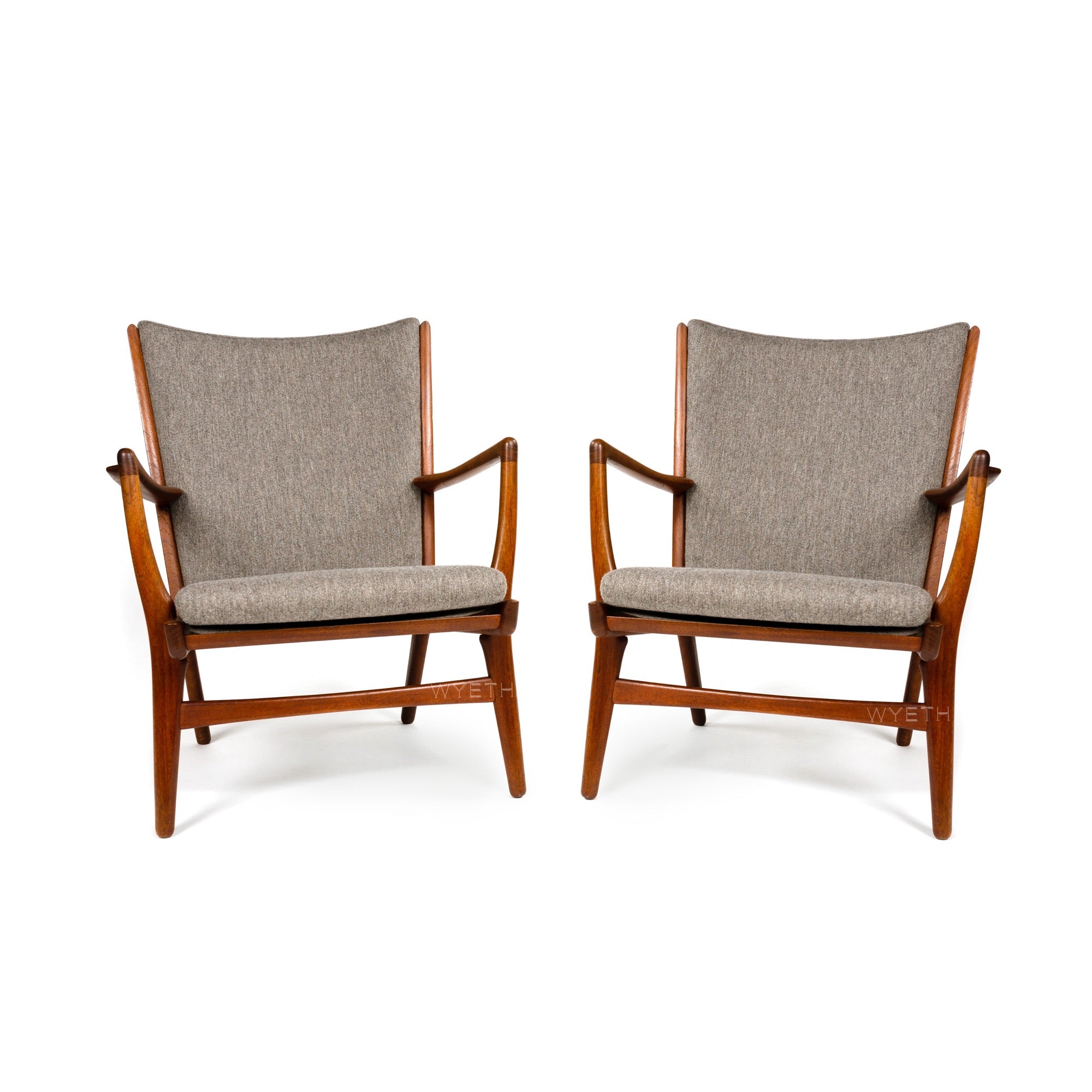 Pair of Lounge Chairs by Hans J. Wegner for A.P. Stolen