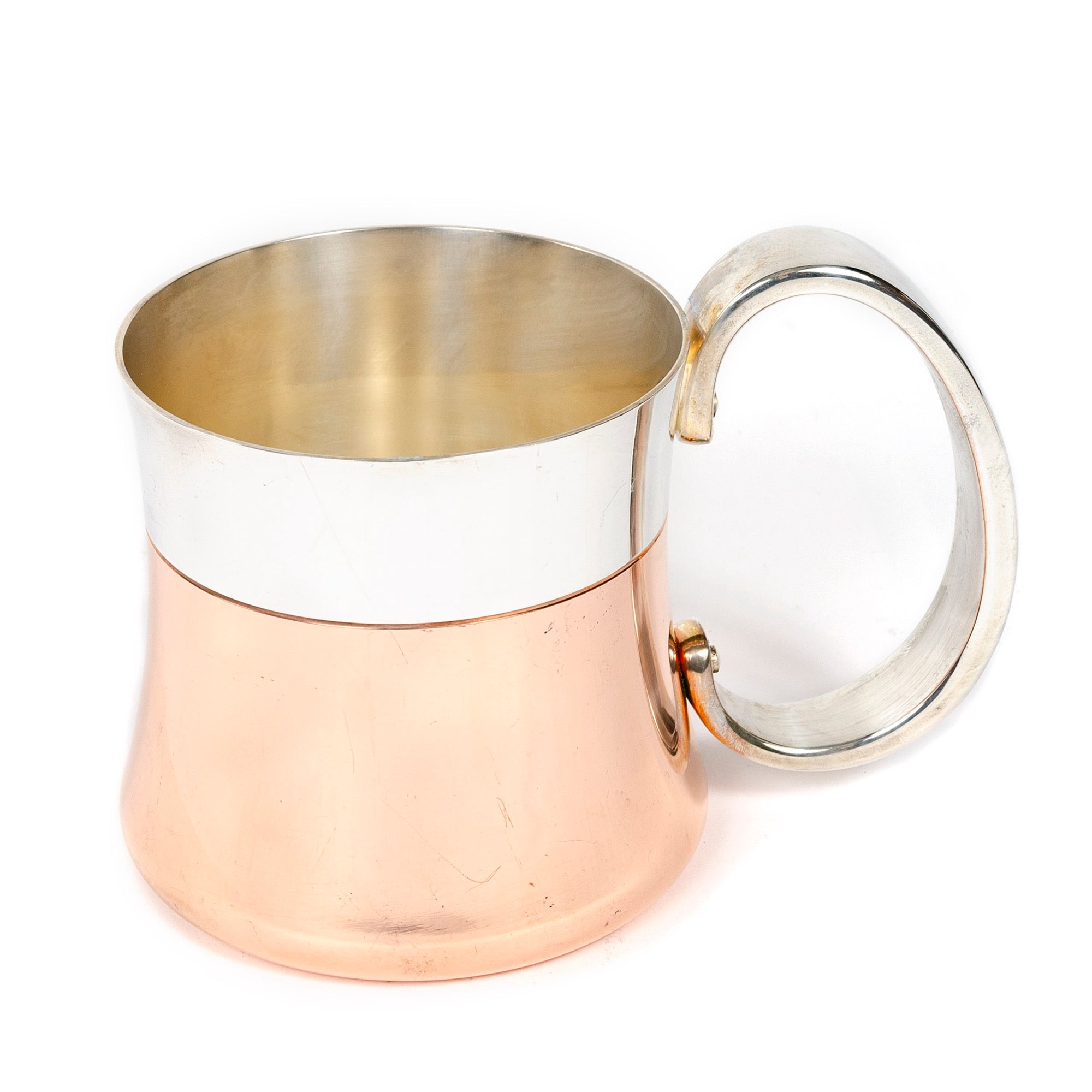 Silver and Copper Mug by Henning Koppel for Georg Jensen