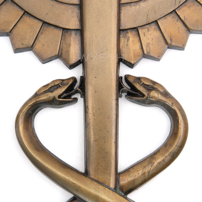 Bronze Caduceus from USA, 1930s