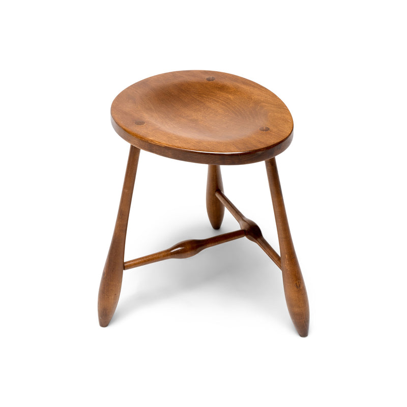 Three Legged Mortised & Tenon Stool for Hale of Vermont