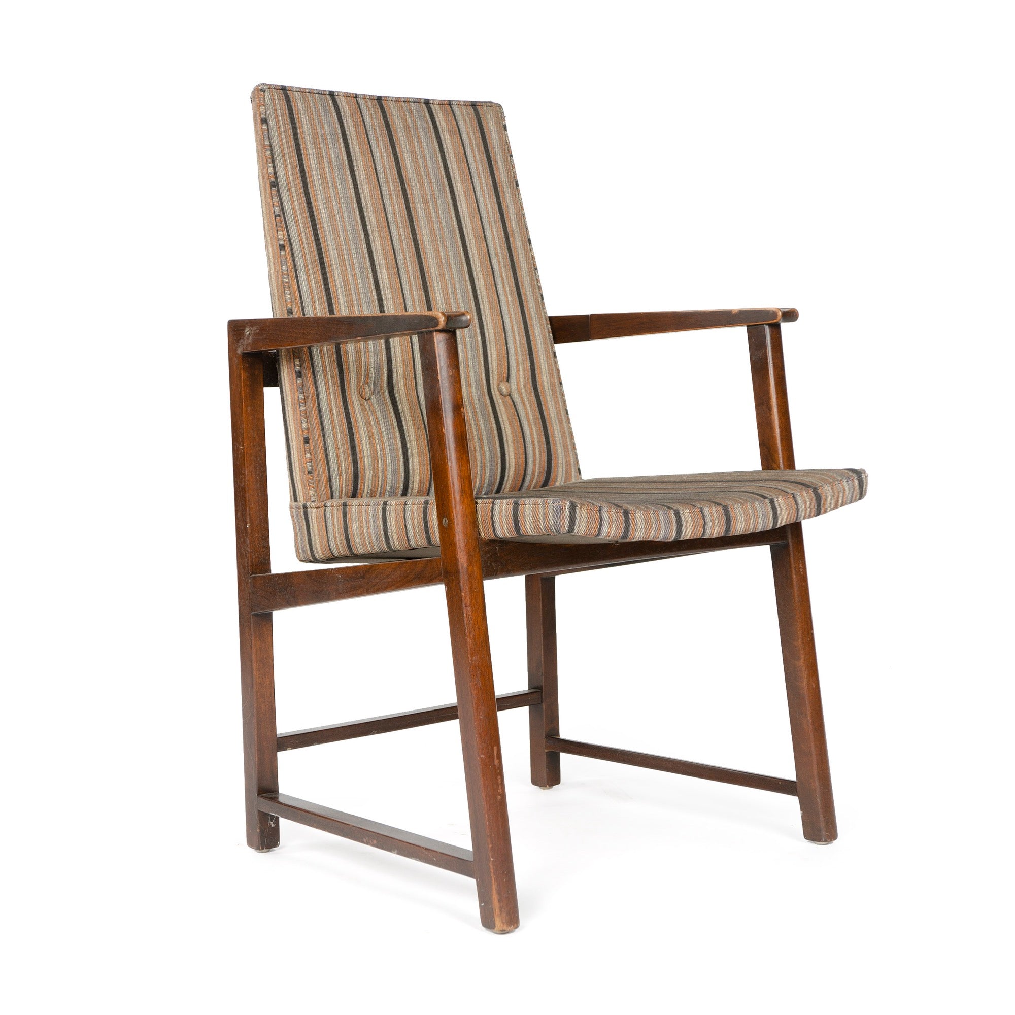 Rare Walnut Arm Chair by Edward Wormley for Dunbar, 1950's