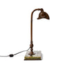 Bronze Bankers Lamp with Green Onyx Base for Frink Co.