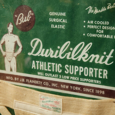Original Duribilknit Athletic Supporter Merchandising Display for J. B. Flaherty Co.