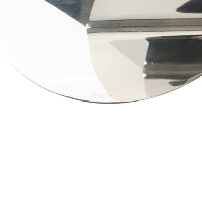 ‘Round I-Beam’ Side Table in Polished Stainless Steel by WYETH, Made to Order