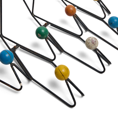 Wrought-Iron Wall Rack Attributed to Roger Feraud, 1960s