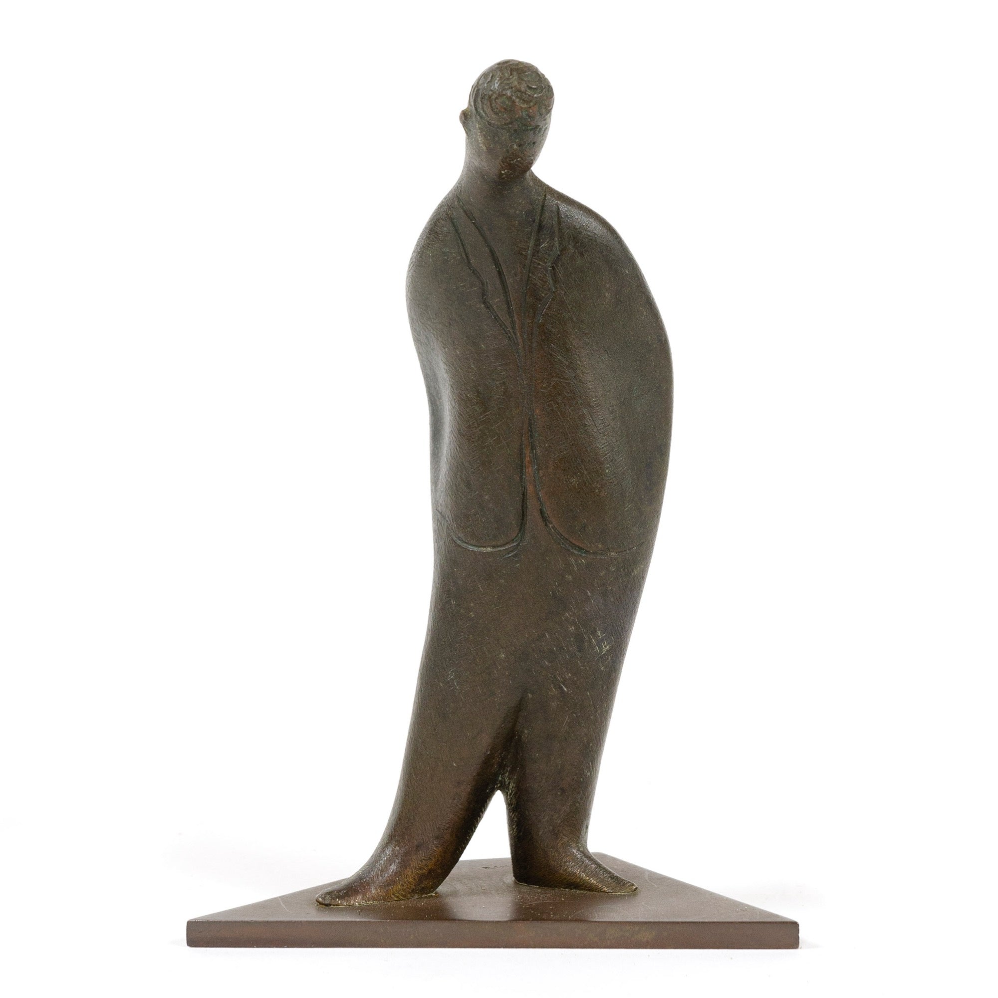 Brass Figure by Carl Aubock