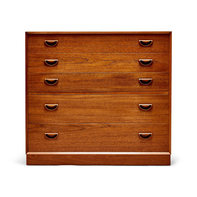 Five Drawer Cabinet by Peter Hvidt & Orla Mølgaard-Nielsen for Soborg Mobler