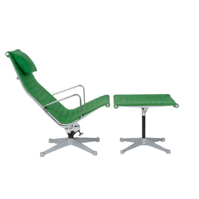 Aluminum Group Lounge Chair & Ottoman by Charles & Ray Eames for Herman Miller