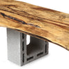 Live Edge Slab Bench from USA, 1980s