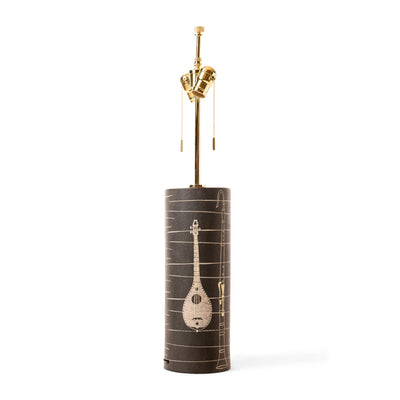 Ceramic Instrument Lamp by Ugo Zaccagnini for Raymor, 1960s