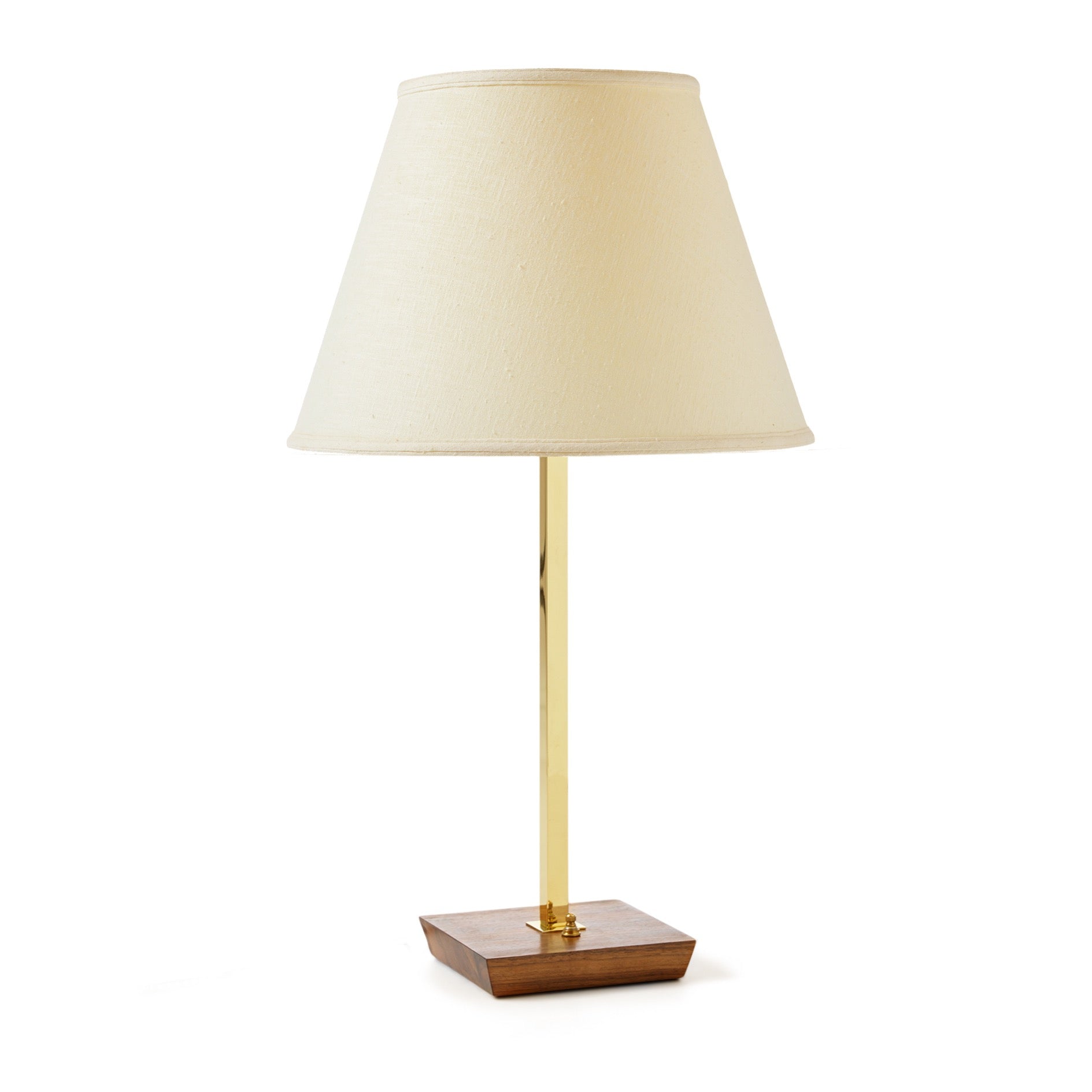 Modernist Square Base Table Lamp In the Style of Paul McCobb for Nessen, 1960s