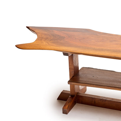 American Woodworker Two Level Walnut Table from USA