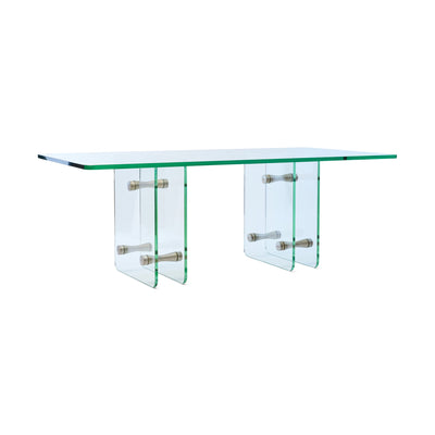 Art Deco Period Glass Table from USA, 1930-40s
