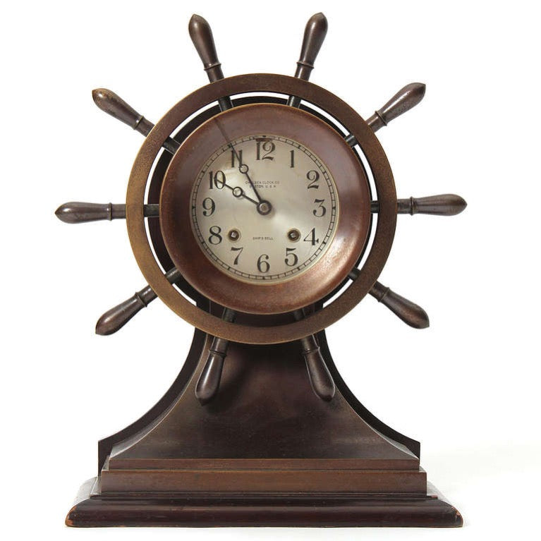 Nautical Clock by Chelsea Clock Co for Bigelow, Kennard & Co