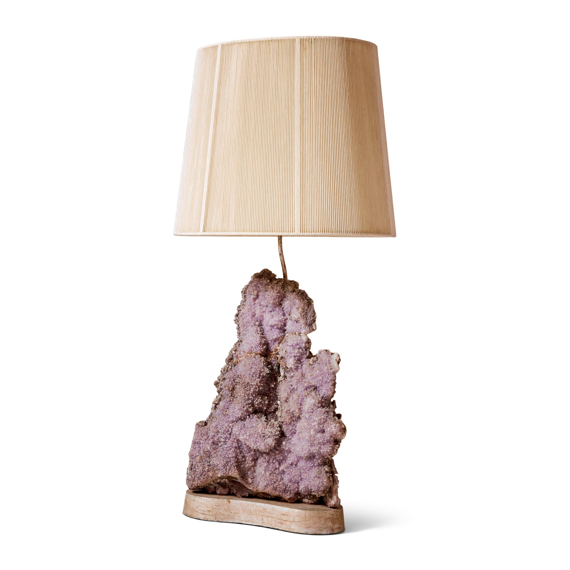 Amethyst Crystal Table Lamp by Carole Stupell, 1950s