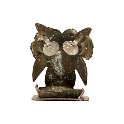 Owl Metal Sculpture by Harry M. Wasserman