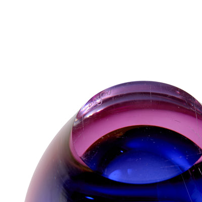 Chromatic teardrop shaped vase by Sven Palmquist for Orrefors
