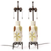 Pair of Foliate Table Lamps from Italy
