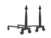 Wrought Iron Spear Andirons from USA