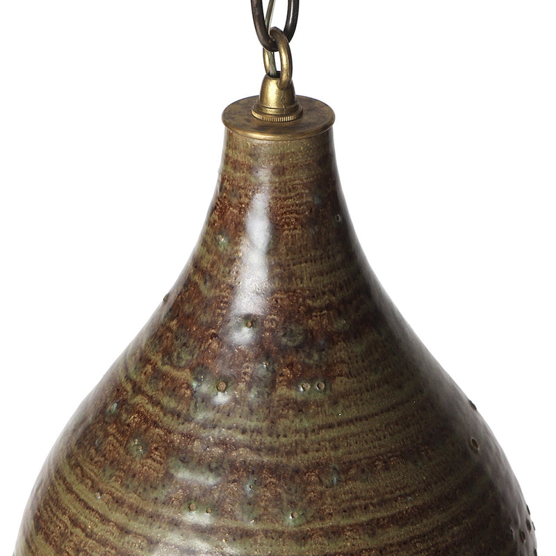 Ceramic Pendant Lamp by Lee Rosen for Design Technics