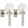Pair of Polished Nickel Wall Lights by Angelo Lelli for Arredoluce