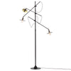 Adjustable 3 Arm Floor Lamp by O.C. White for O.C. White Co., 1900s