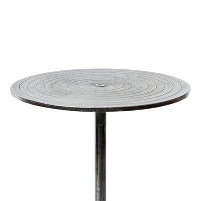 Bistro Table in Natural Steel by Unkown, 1920