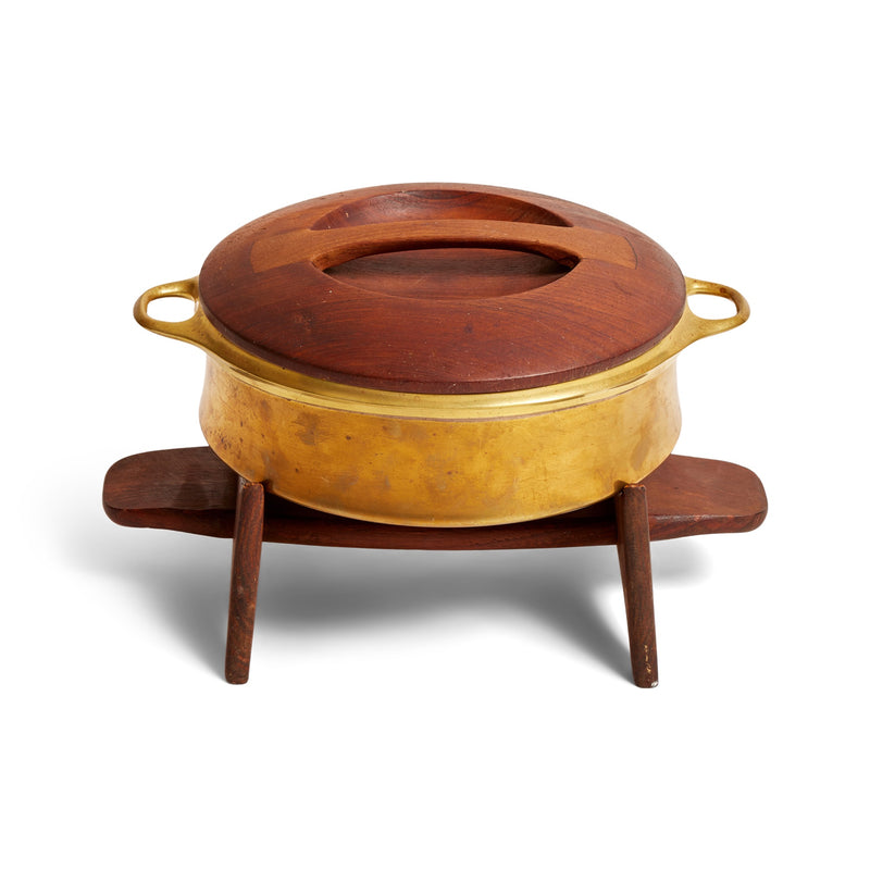 Covered Casserole with Stand by Jens H. Quistgaard for Dansk Designs