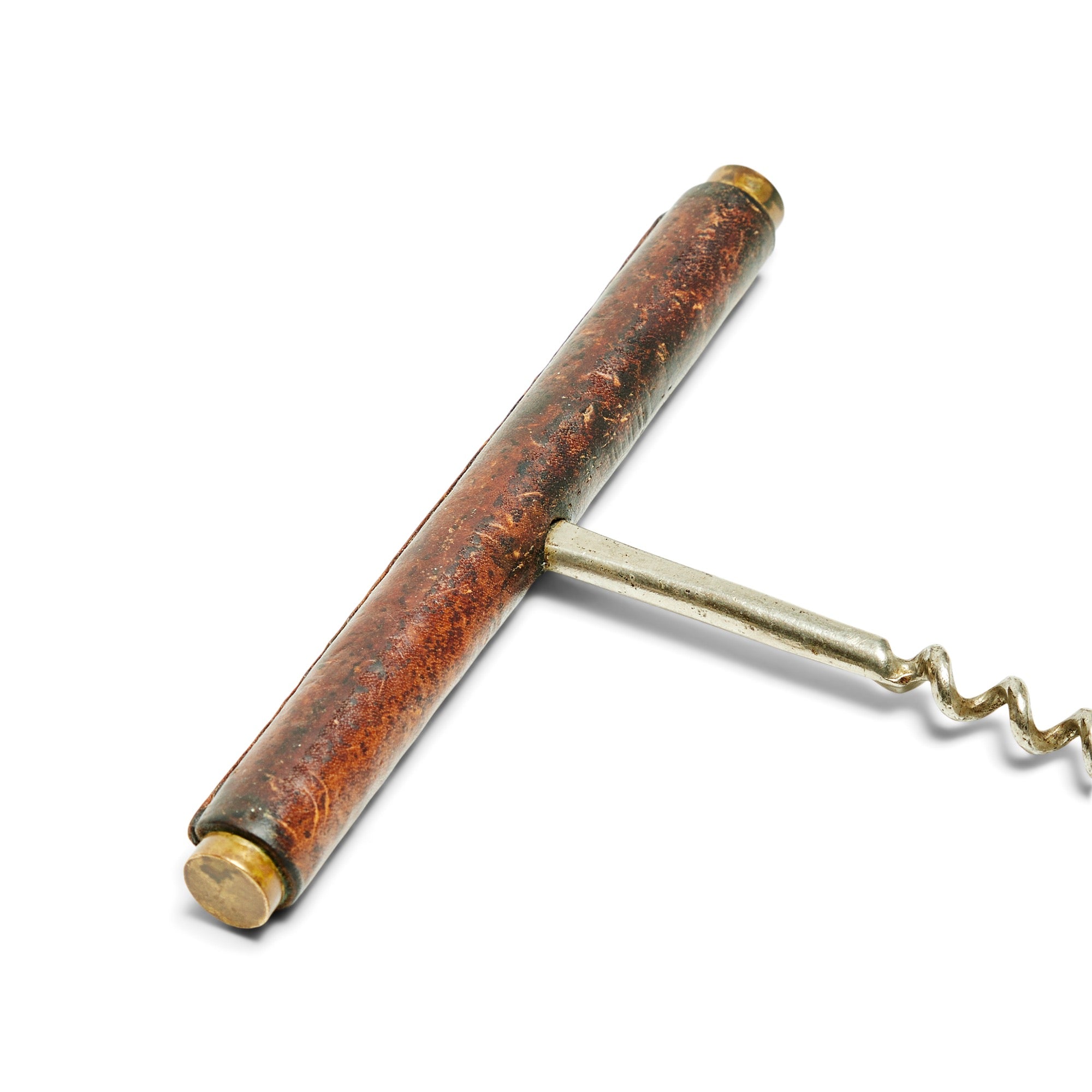 Mid Century Modern Vintage Brass Key Corkscrew by Carl Auböck