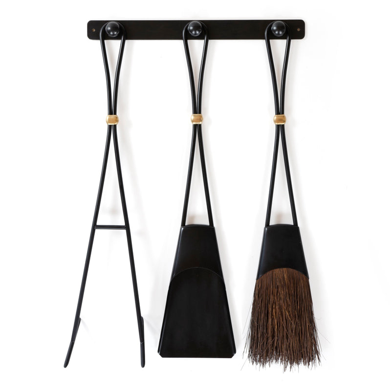Wall Mount Fireplace Tools by Jens H. Quistgaard for Dansk Designs