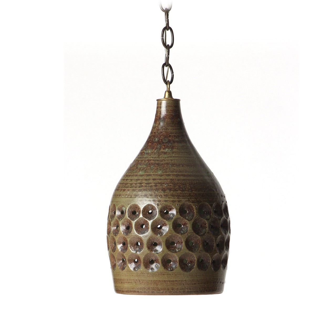 Ceramic Pendant Lamp by Lee Rosen for Design Technics