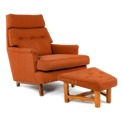Lounge Chair and Ottoman by Edward Wormley for Dunbar