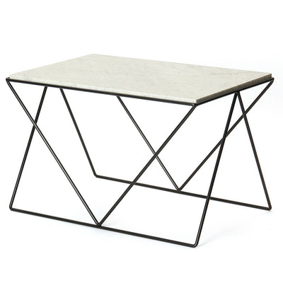 Avard Wrought Iron and Marble End Table by Darrell Landrum for Avard