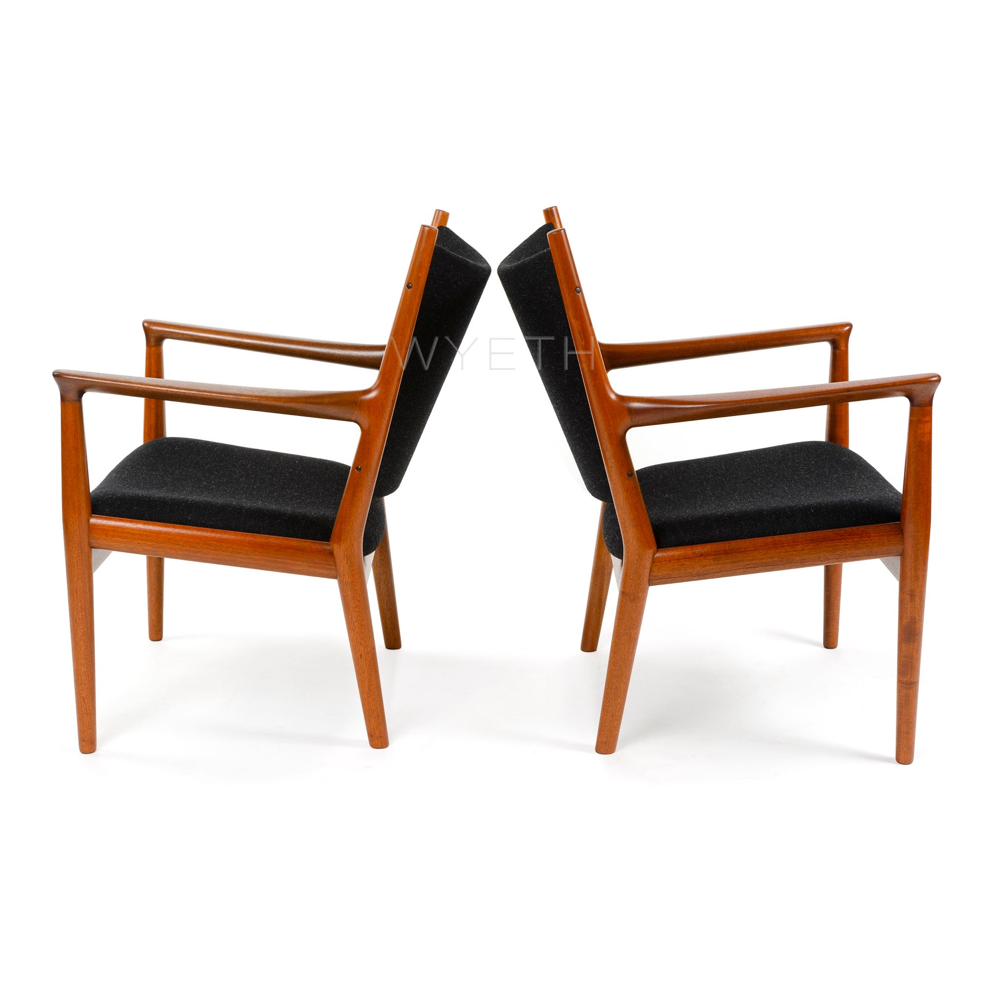 Pair of Lounge Chairs by Hans J. Wegner for Johannes Hansen