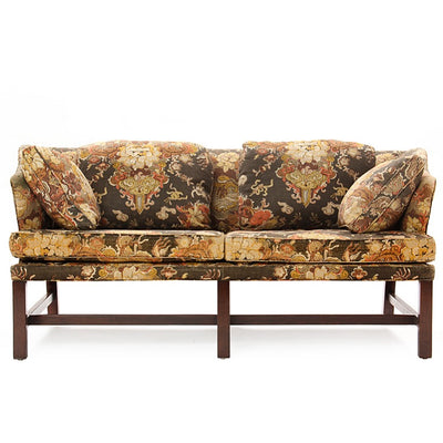 Floral Print Settee by Edward Wormley for Dunbar