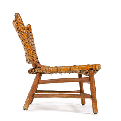 Caned Lounge Chair for Old Hickory