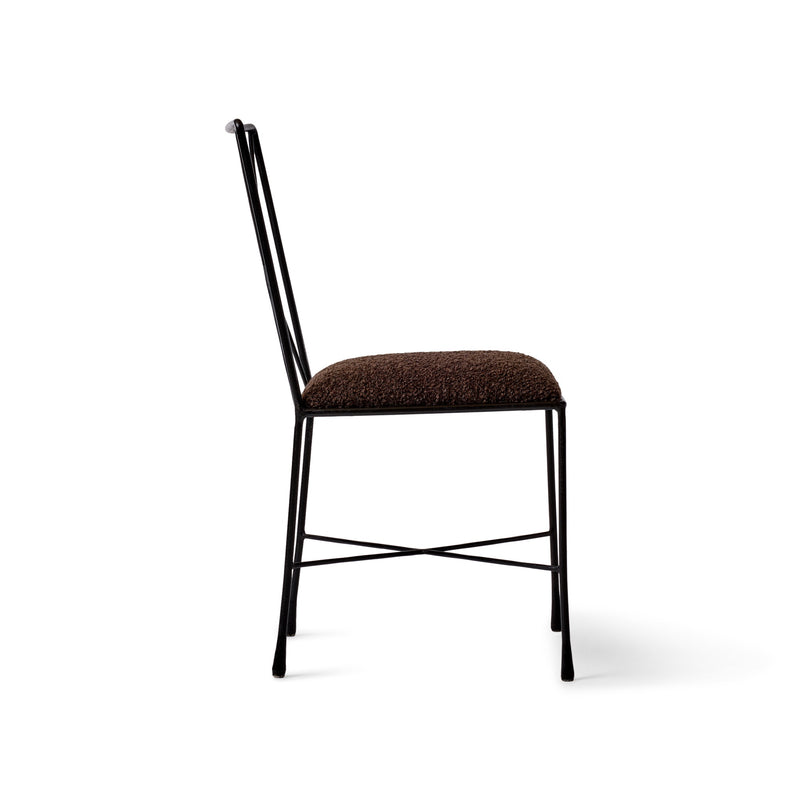 Avard 'X' Back Iron Side Chair by Darrell Landrum for Avard, 1950s