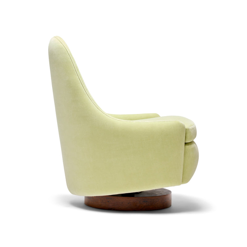 A Swivel Tilt and Rock Slipper Chair by Milo Baughman for Thayer Coggin Inc, 1960's