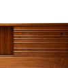 A Corner Walnut Sideboard With Tambour Doors by Edward Wormley for Dunbar, 1950's