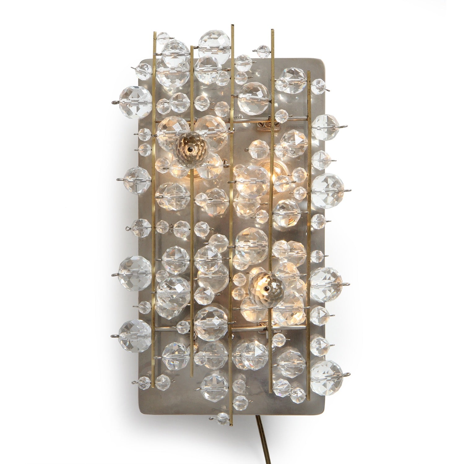 Cut Crystal Wall Lamp by Hans Harald Rath for J.L. Lobmeyr
