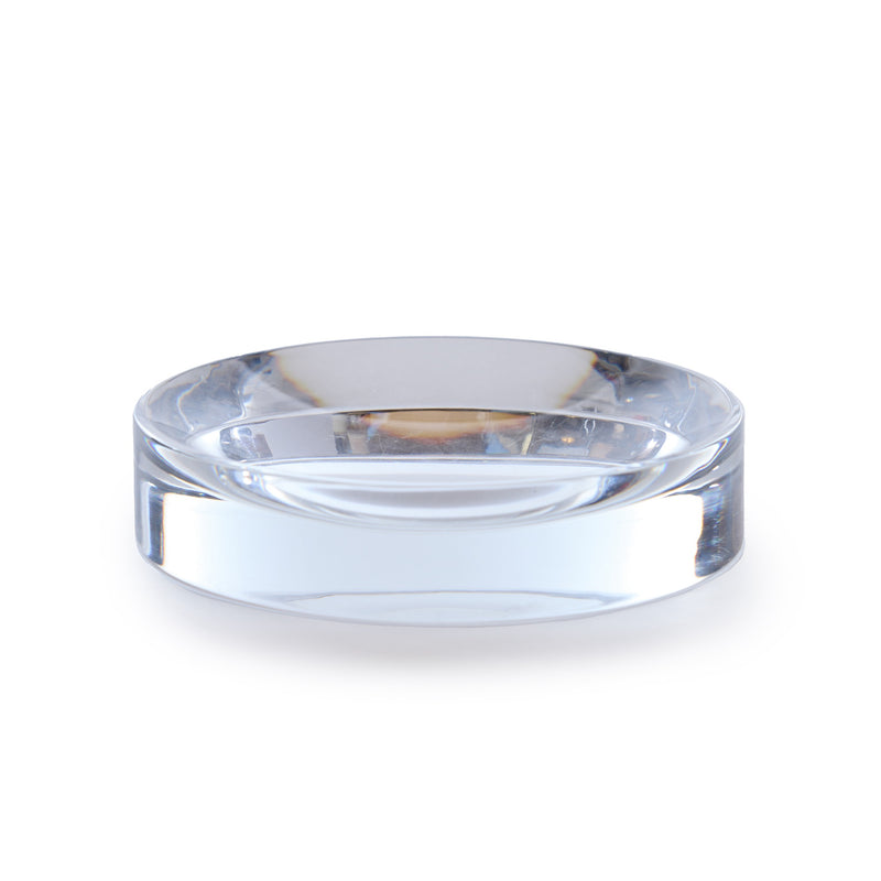 Clear Crystal Glass Bowl by Ward Bennett for Brickel Associates