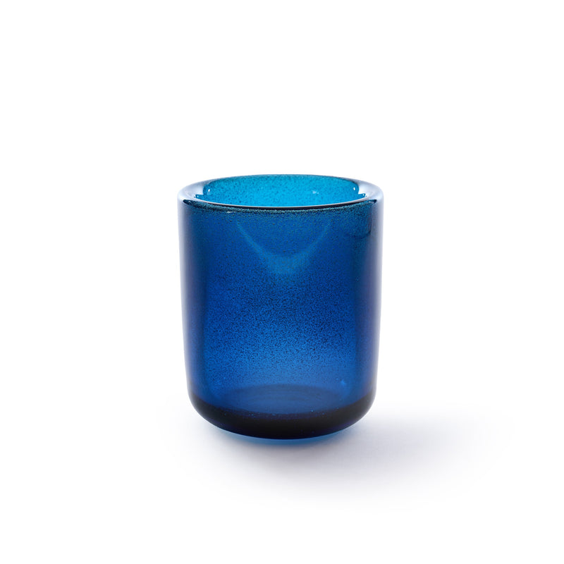 Sapphire Glass Cylinder Heavy Wall Expo Vase by Sven Palmquist for Orrefors, 1966
