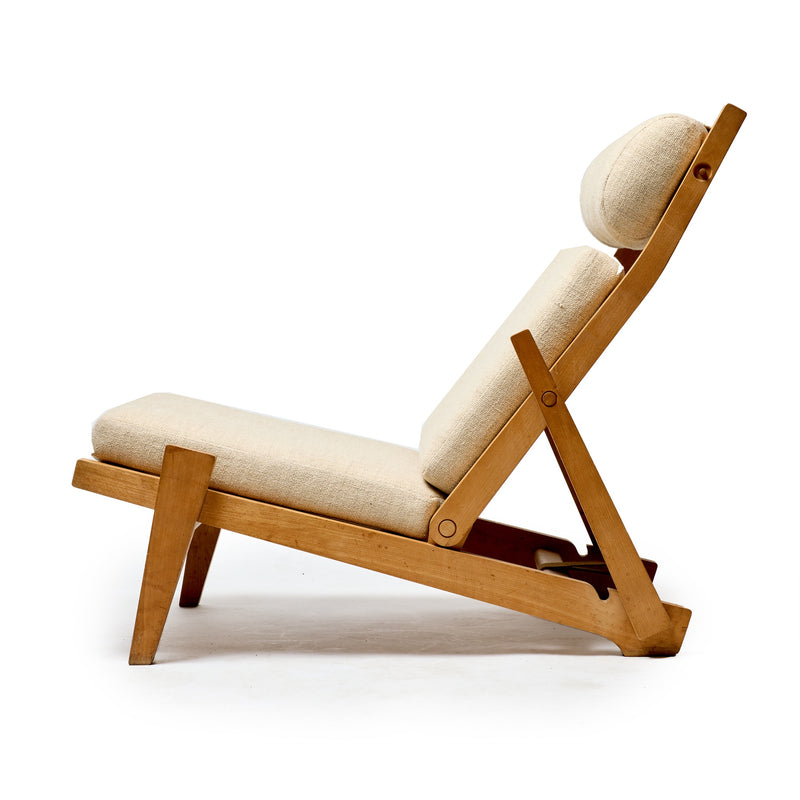 Rare Folding Lounge Chair by Hans J. Wegner for A.P. Stolen