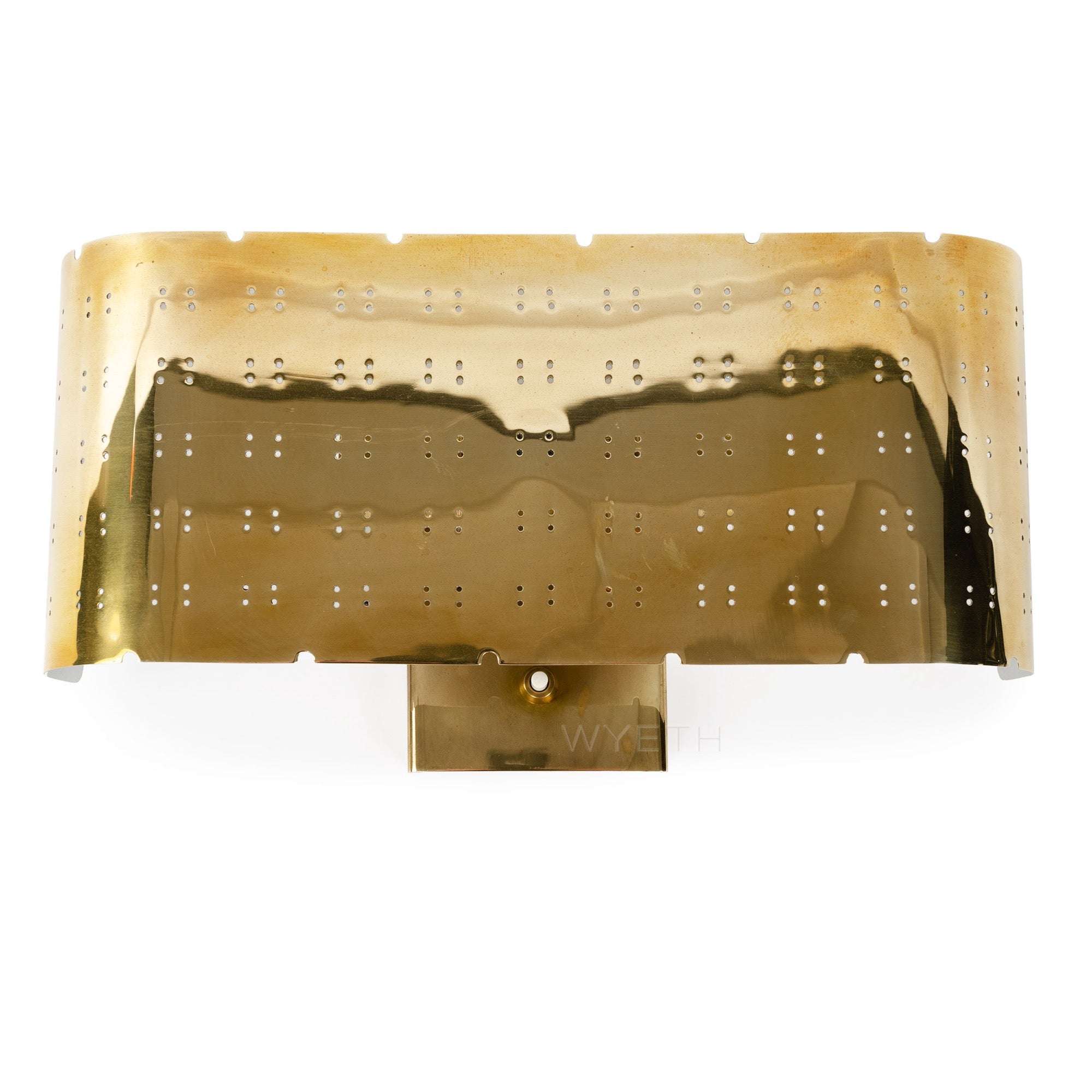 Perforated Brass Sconce from Finland