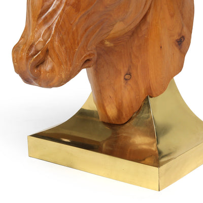 Carved Bull Sculpture from USA