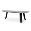 Chrysalis No. 1 Dining Table / Desk in Blackened Steel with Hot Zinc Finish by WYETH, Made to Order