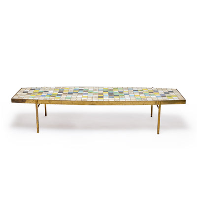 Mosaic Top Low Table from Italy