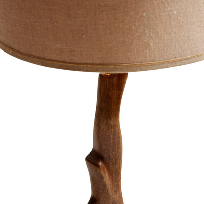 Sculptural Wood Table Lamp from USA