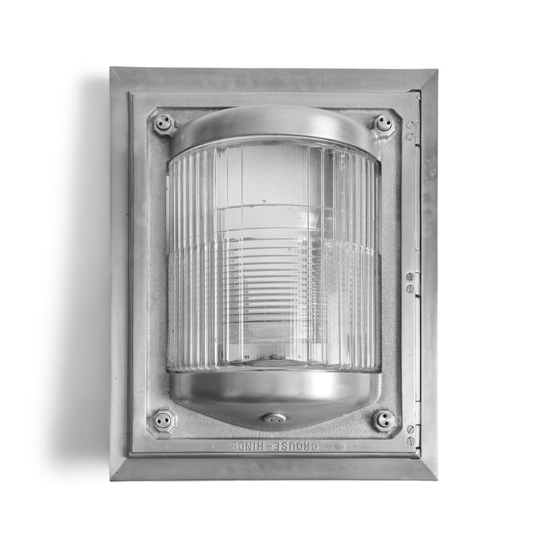 Industrial Flush Mount and Inset Wall Light Fixture for Crouse Hinds, 1930s